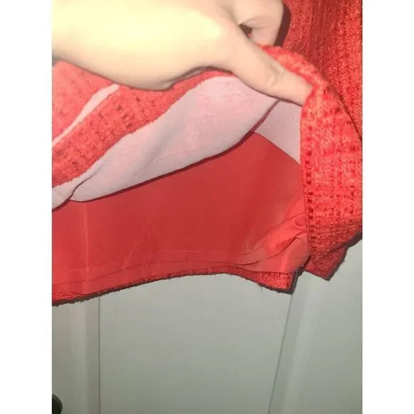 Loft Summer Nautical red Mini Skirt sz 12 - Picture 8 of 10